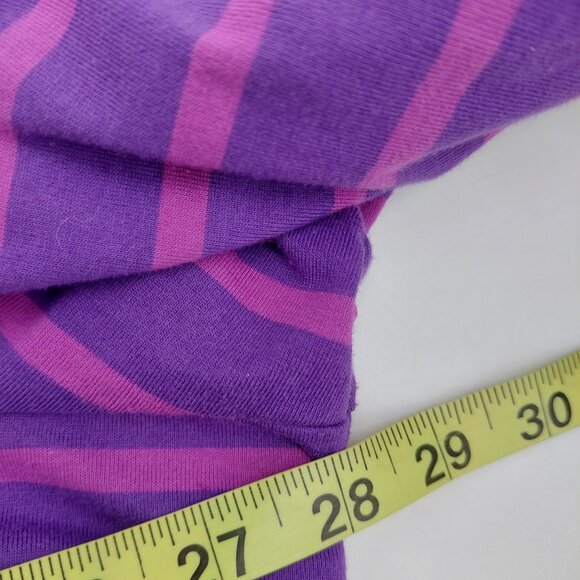 Bob Mackie Wearable Art Women’s Shirt Size 3X Striped 3/4 Sleeve Purple Pink - Picture 7 of 7